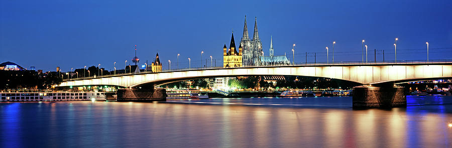 Cathedral And Rhine River Photograph by Murat Taner