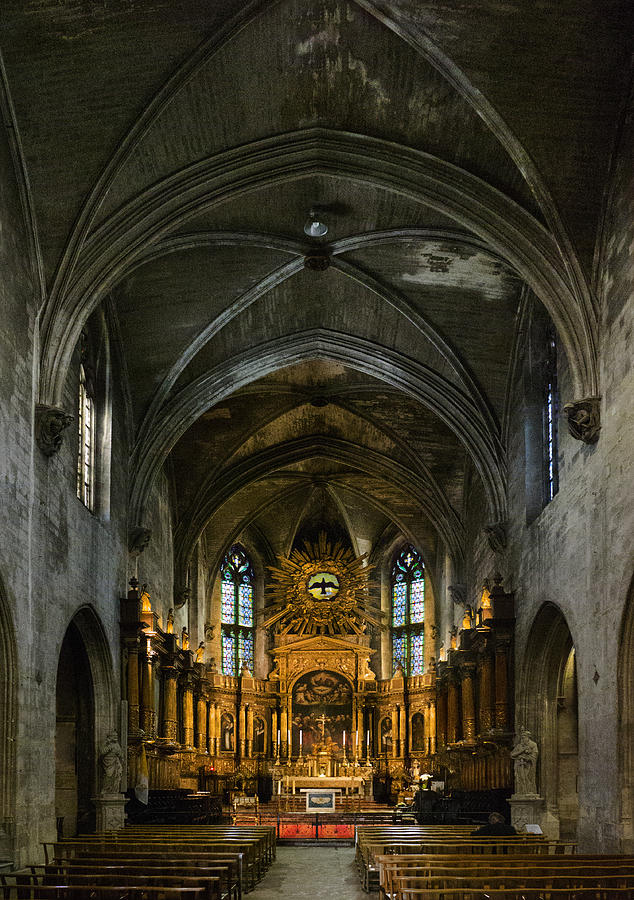 Cathedral Avignon Franc Photograph by Bob Coates