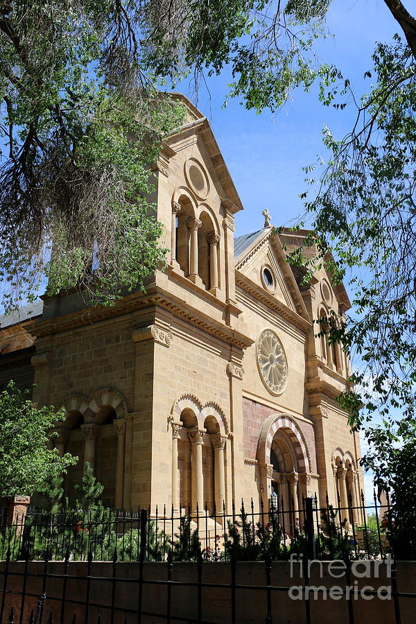 Santa Fe Photograph - Cathedral Basilica of St. Francis of Assisi Santa Fe by Christiane Schulze Art And Photography