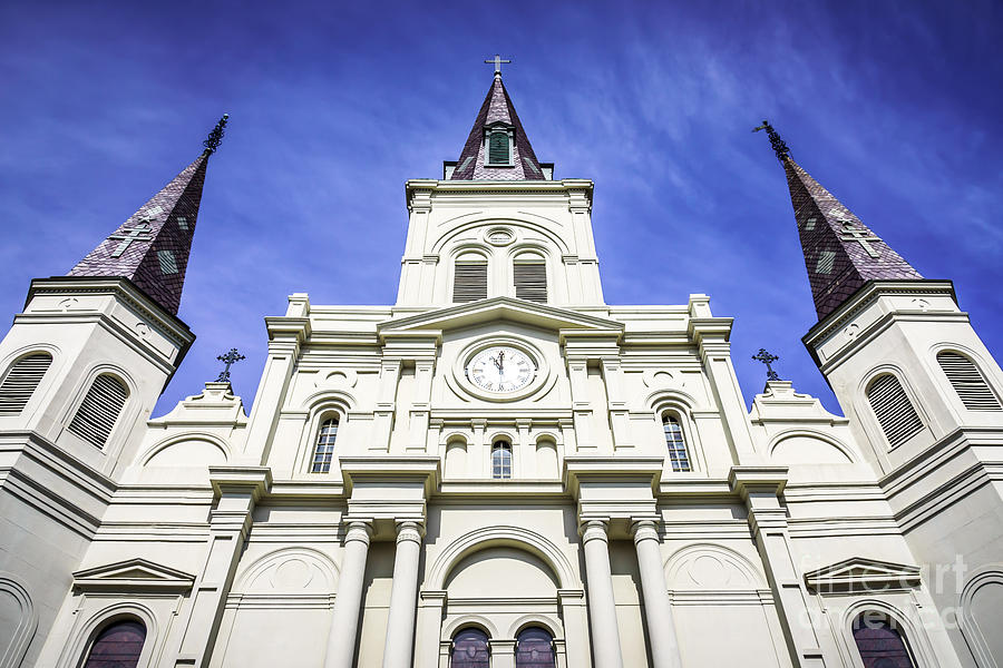 New Orleans Photograph - Cathedral-Basilica of St. Louis King of France by Paul Velgos