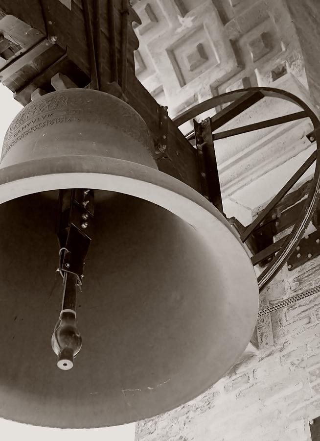 Cathedral Bell in Sepia Photograph by Jenny Hudson