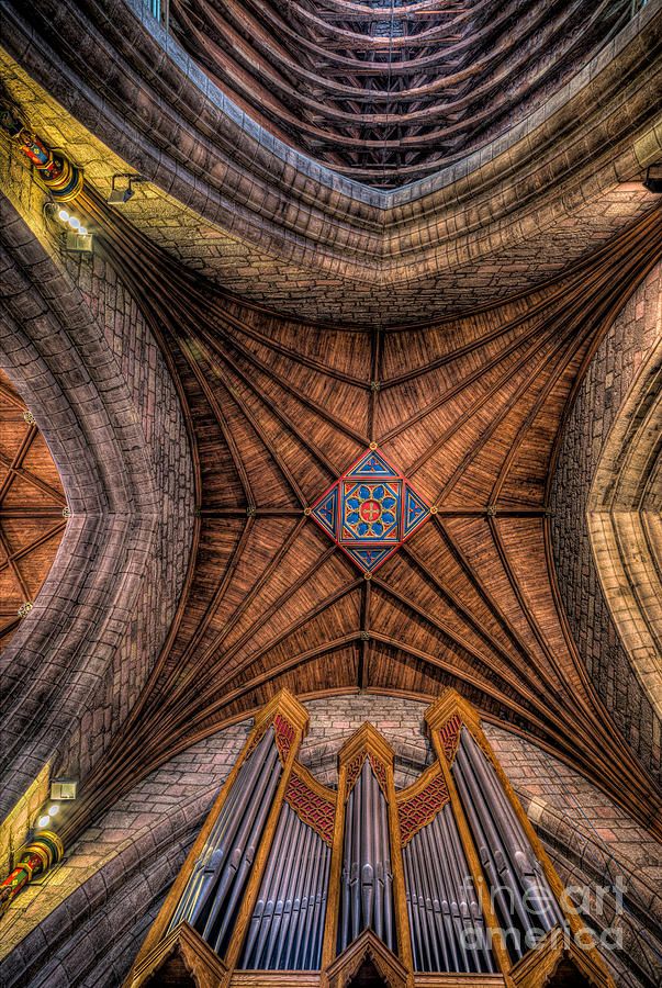 Architecture Photograph - Cathedral Ceiling by Adrian Evans