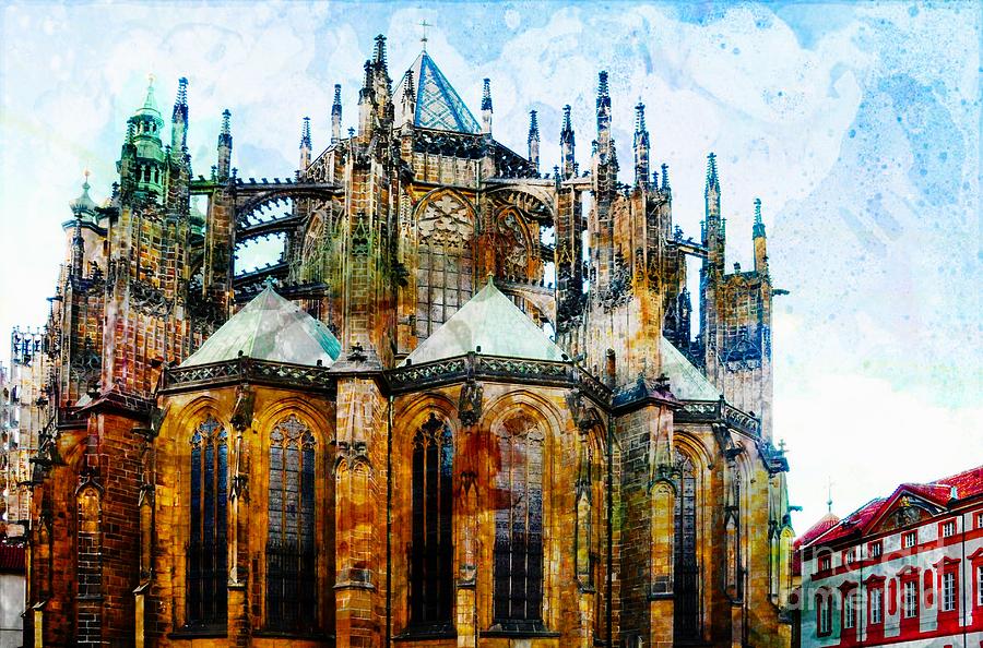 Architecture Digital Art - Cathedral by Daniela White