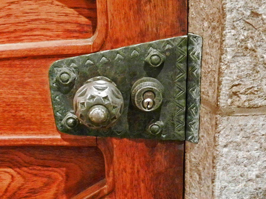 Cathedral Door Lock Photograph by Val Miller