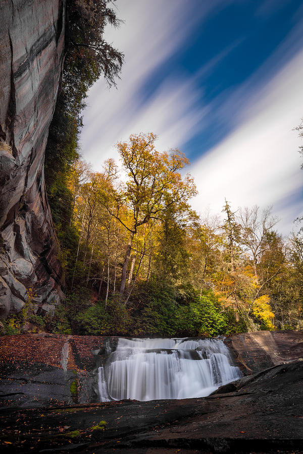 Fall Photograph - Cathedral Falls by Dustin Ahrens