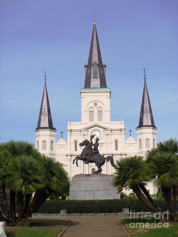 Cathedral in Jackson Square Photograph by Alys Caviness-Gober