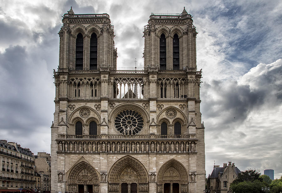 Architecture Photograph - Cathedral Notre Dame de Paris by Georgia Clare
