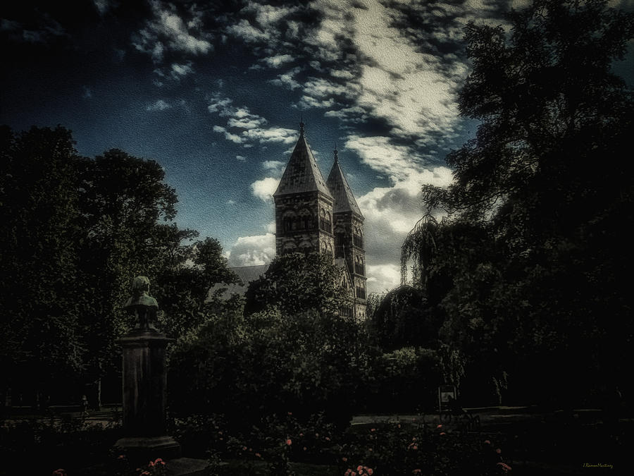 Rose Photograph - Cathedral of Lund by Ramon Martinez