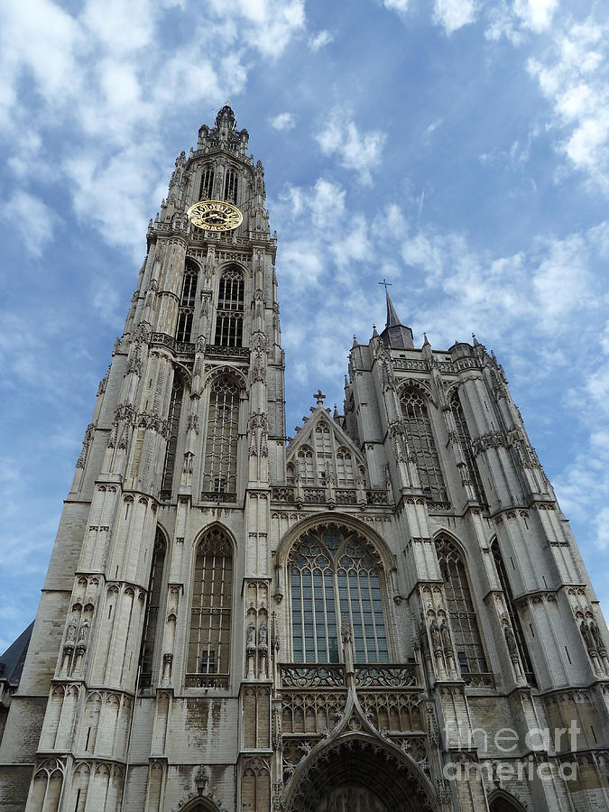 Antwerp Photograph - Cathedral of Our Lady Antwerp Belgium by Zori Minkova
