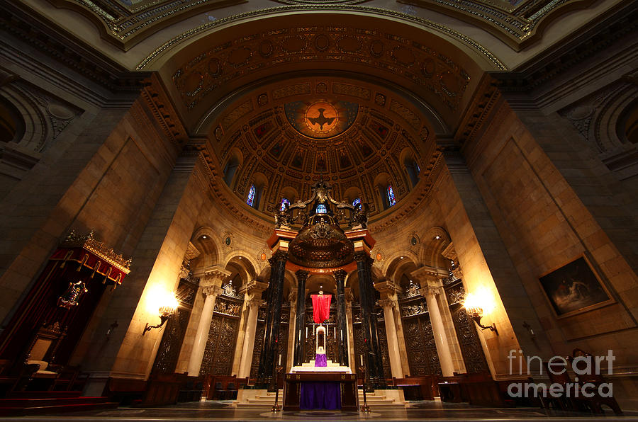 Architecture Photograph - Cathedral of Saint Paul Preparing for Easter by Wayne Moran