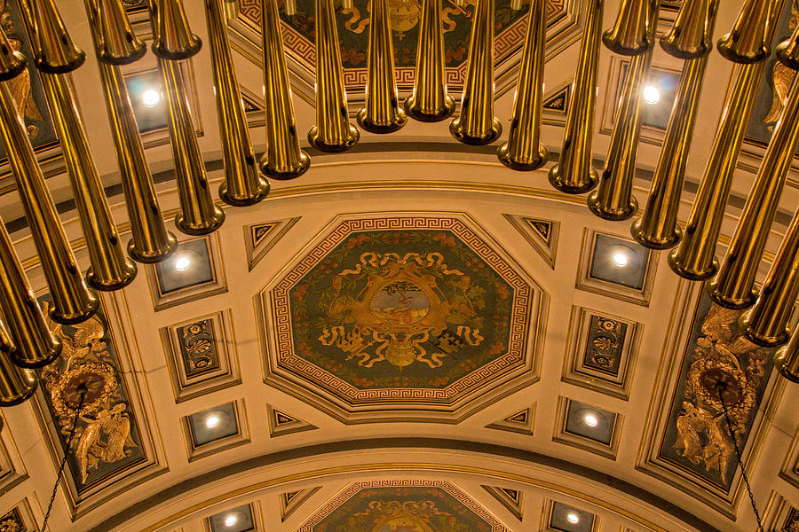 Cathedral of the Sacred Heart Ceiling Photograph by Jemmy Archer