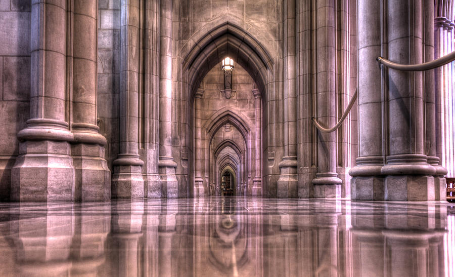 Architecture Photograph - Cathedral Reflections by Shelley Neff