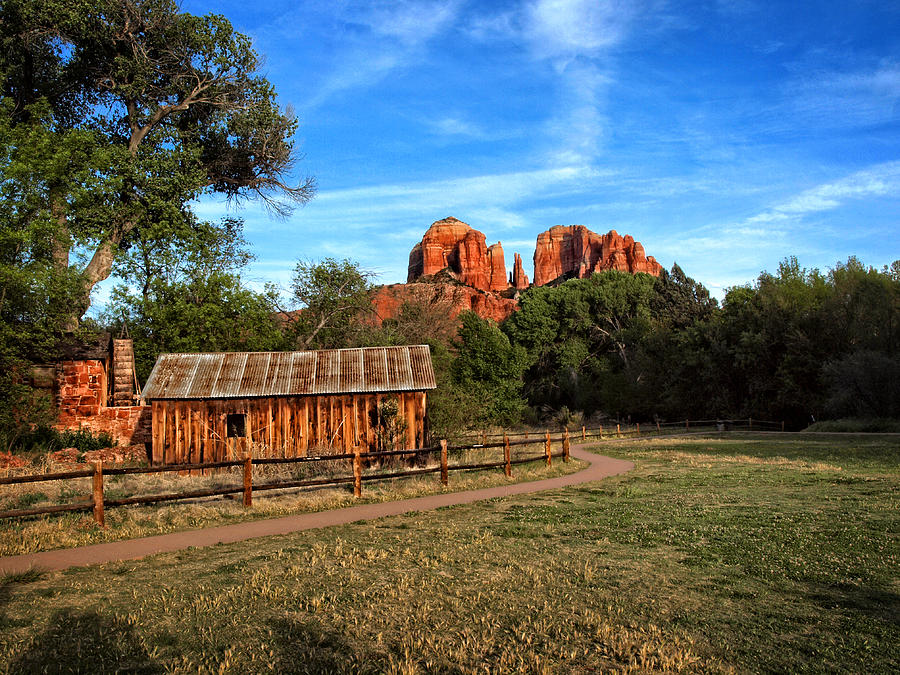 Cathedral Rock And Mill Photograph