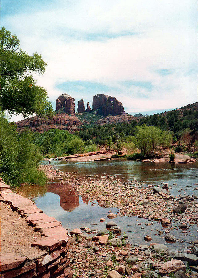 Cathedral Rock at Oak Creek 1993 Photograph by Connie Fox