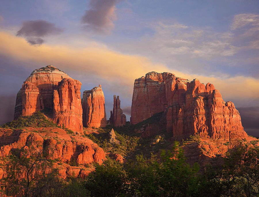 Cathedral Rock Near Sedona, Arizona Photograph by Tim Fitzharris