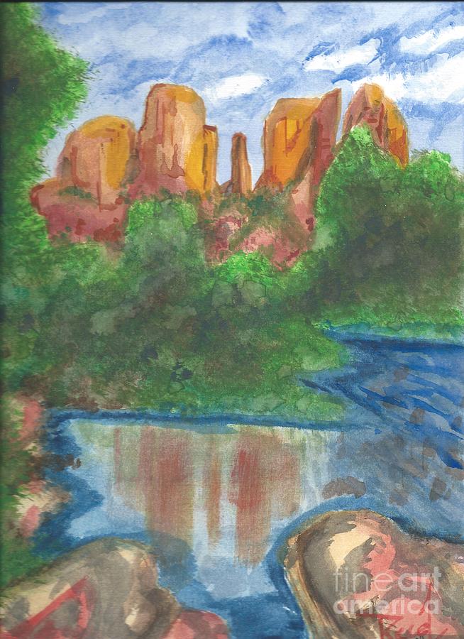 Cathedral Rock Painting by Reed Novotny