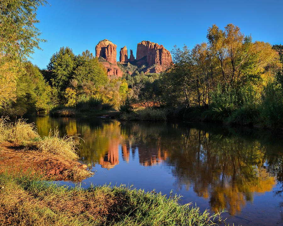 Cathedral Rock Reflection Photograph