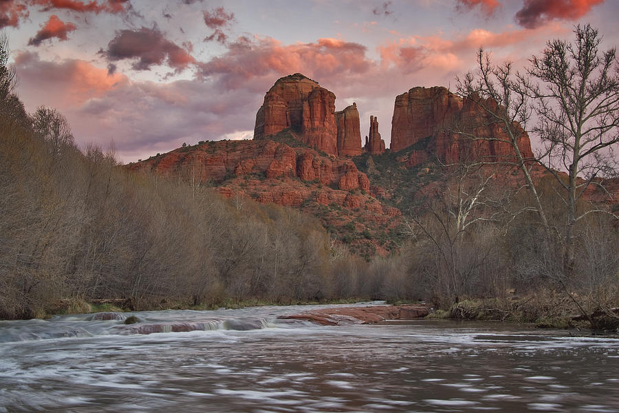 Cathedral Rock Sunset Photograph by Paul Riedinger