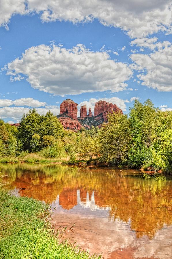 Cathedral Rock Tone Mapped Photograph by David Armstrong