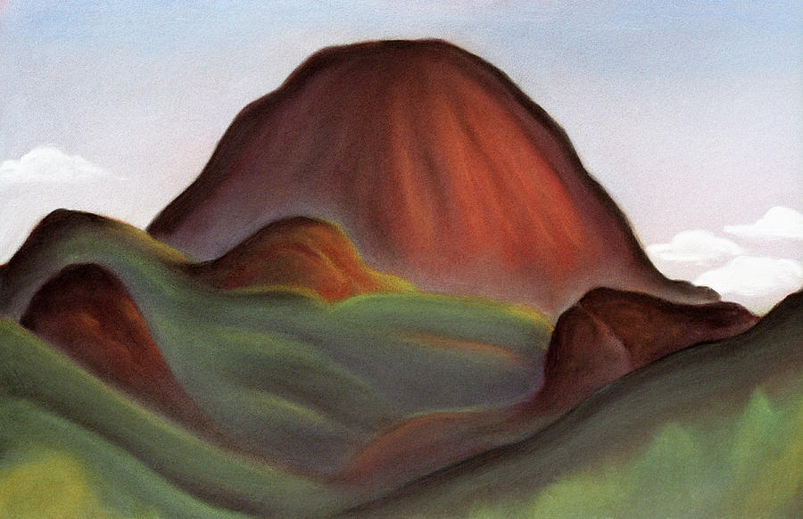Cathedral Rock Warrumbungle National Park NSW Pastel by Judith Chantler