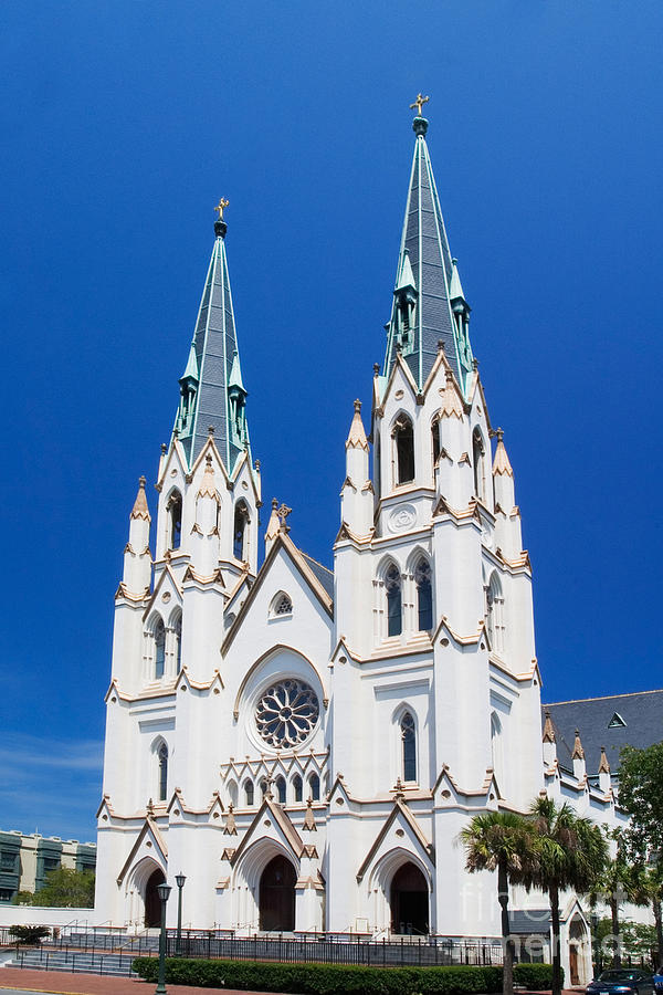 Cathedral, Savannah, Georgia Photograph by David Davis