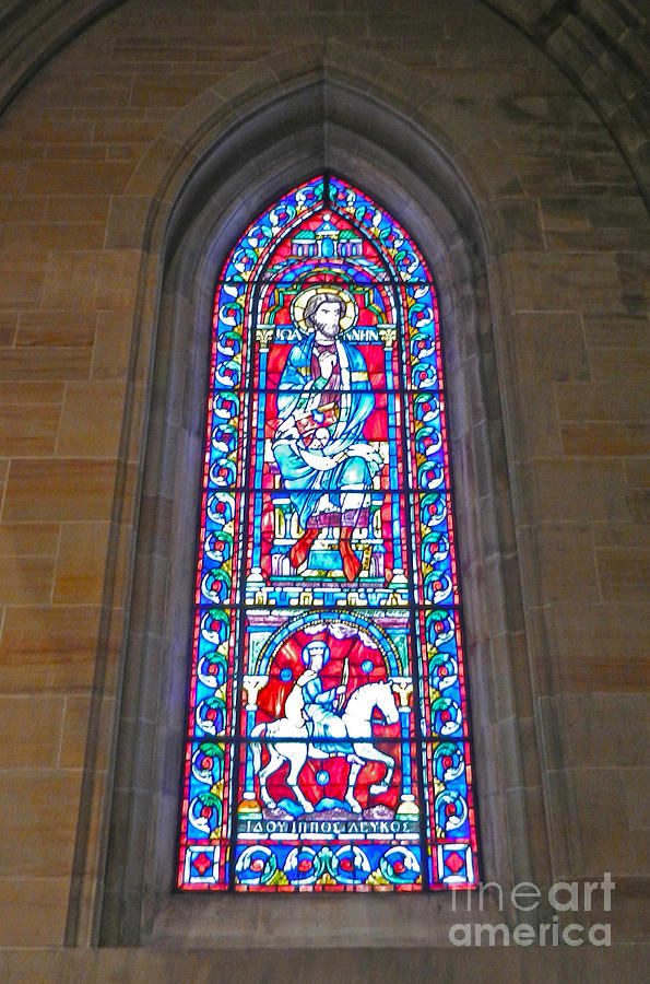 Cathedral Stained Glass Photograph by Val Miller