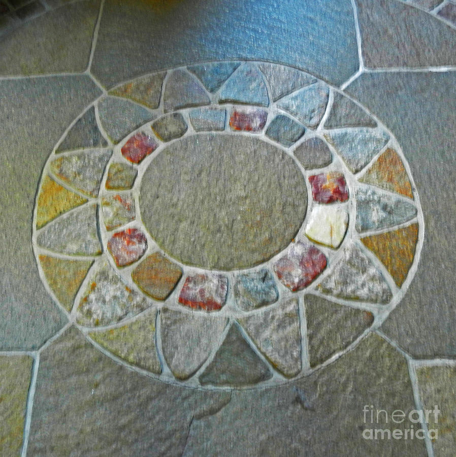 Cathedral Stone Floor Sun Photograph by Val Miller