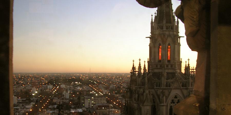 Cathedral Sunset - La Plata Photograph by Marcello Cicchini