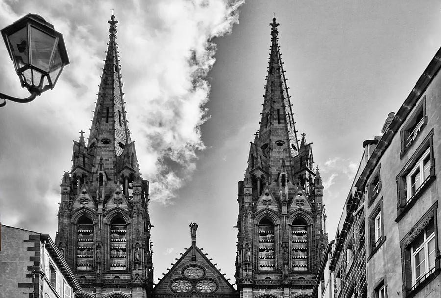 Architecture Photograph - Cathedrale Notre-Dame-de-lAssomption de Clermont-Ferrand by Georgia Clare