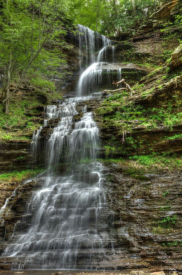 Waterfall Photograph - Catherdral Falls by Mark Bowmer