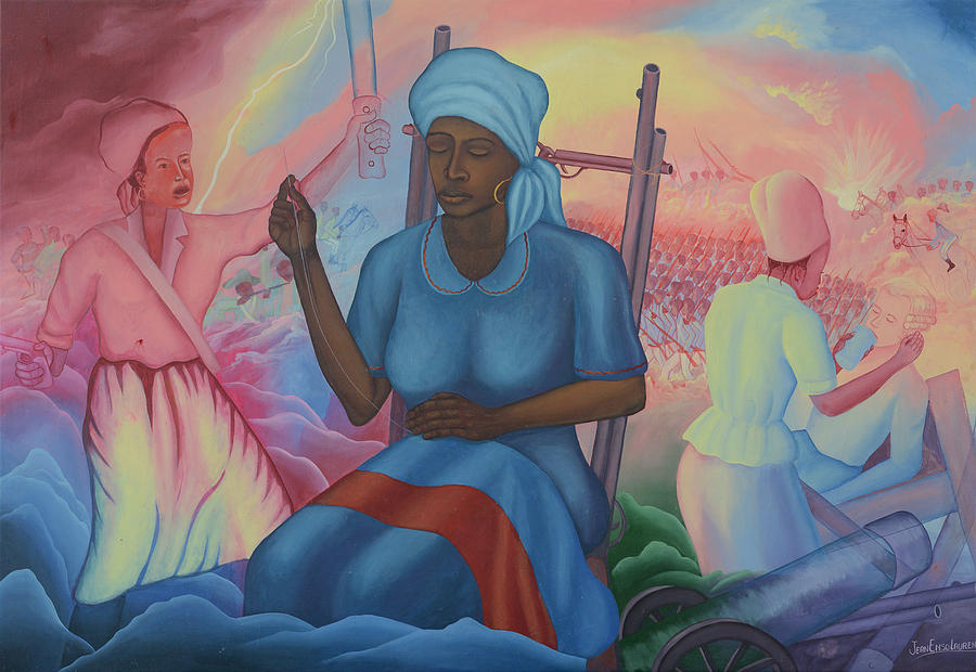 Catherine Flon Painting by Jean E Laurent Catherine Flon Painting by Jean E Laurent