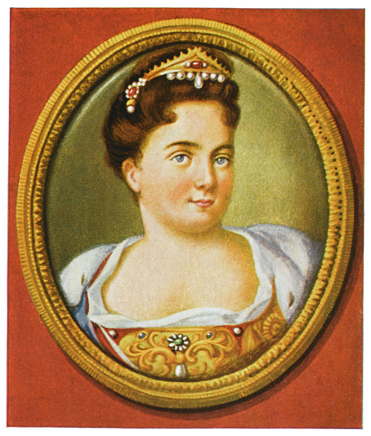 Catherine I Empress Of Russia Drawing by Mary Evans Picture Library
