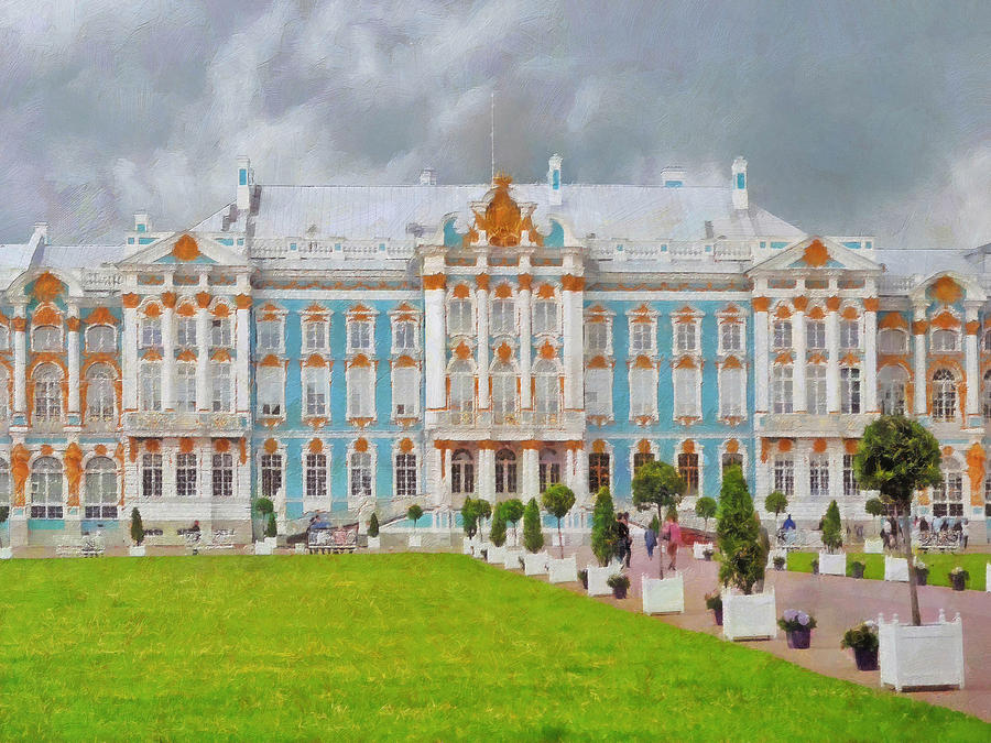 Catherines Palace in Saint Petersburg Digital Art by Digital Photographic Arts