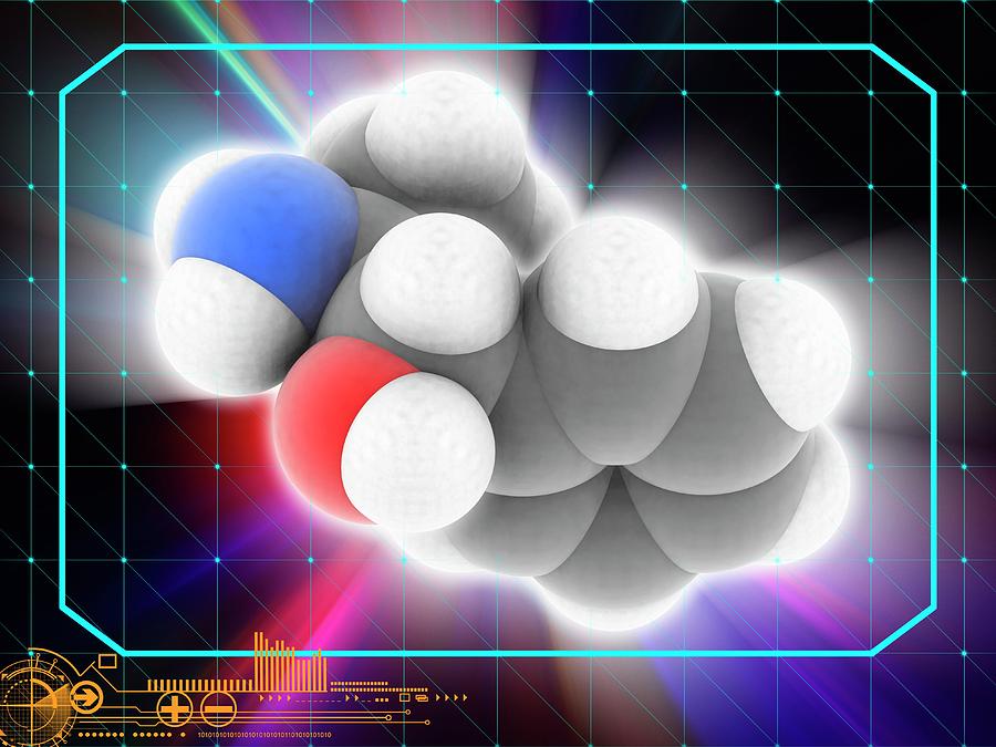 Cathine Drug Molecule Photograph by Laguna Design/science Photo Library