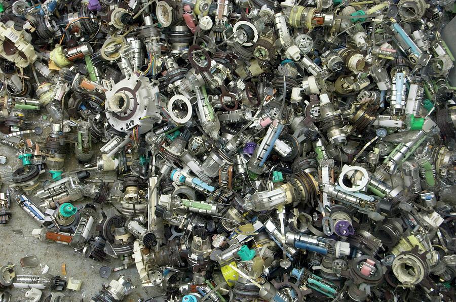 Equipment Photograph - Cathode Ray Tube Recycling by Louise Murray/science Photo Library