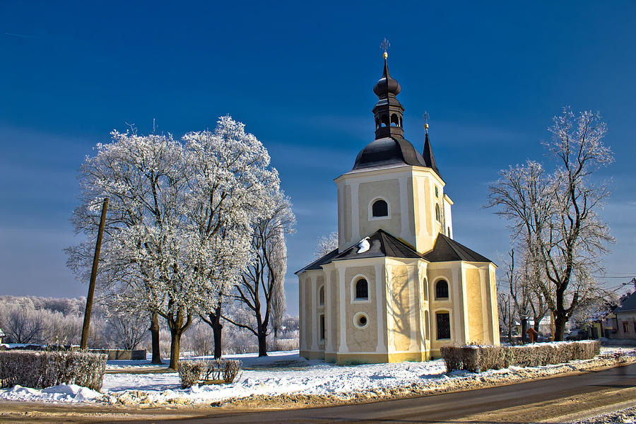 Catholic church in town of Krizevci Photograph by Brch Photography
