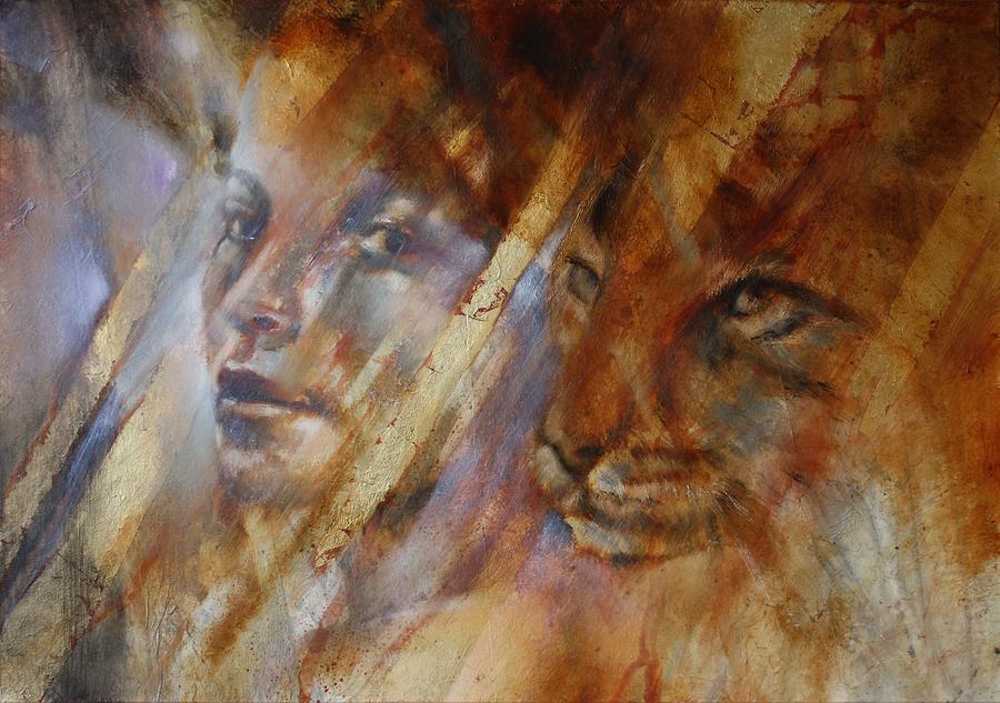 Cats Painting by Annette Schmucker
