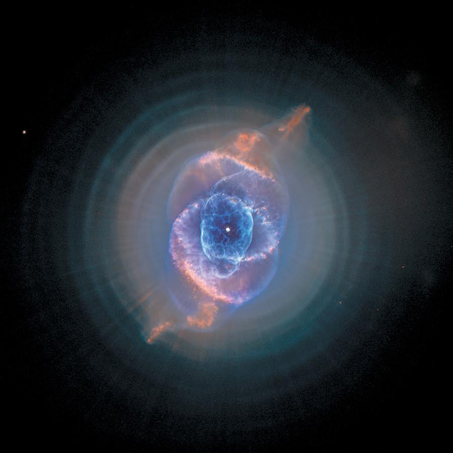 Cats Eye Nebula - NGC 6543  Painting by Celestial Images