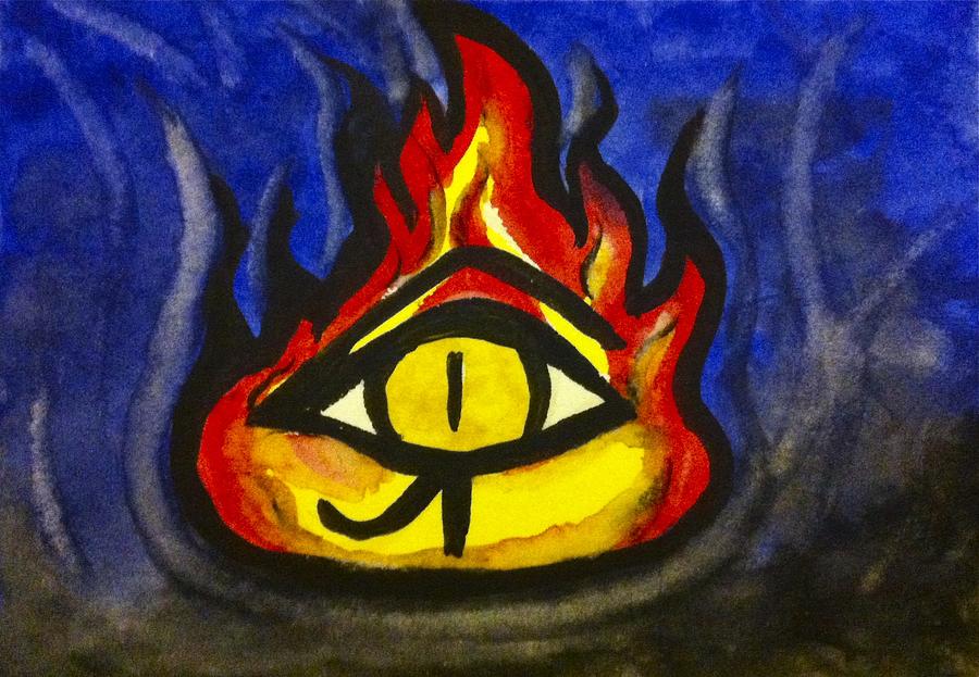 Cats Eye Of Horus Painting by Mark Bray