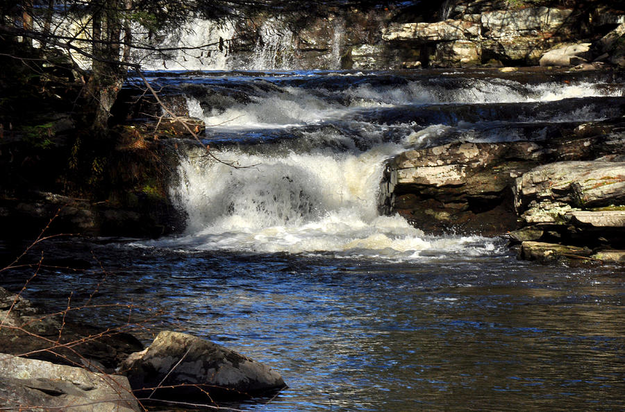 Nature Photograph - Catskills waterfall.  by Diane Lent