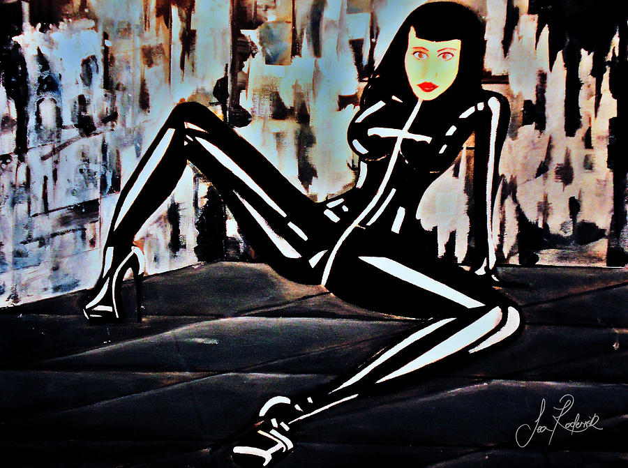Dungeon Mixed Media - Catsuit Queen by Sean Roderick
