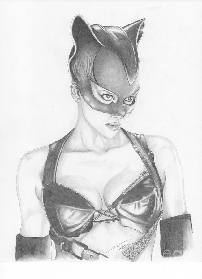 More related catwoman drawings.