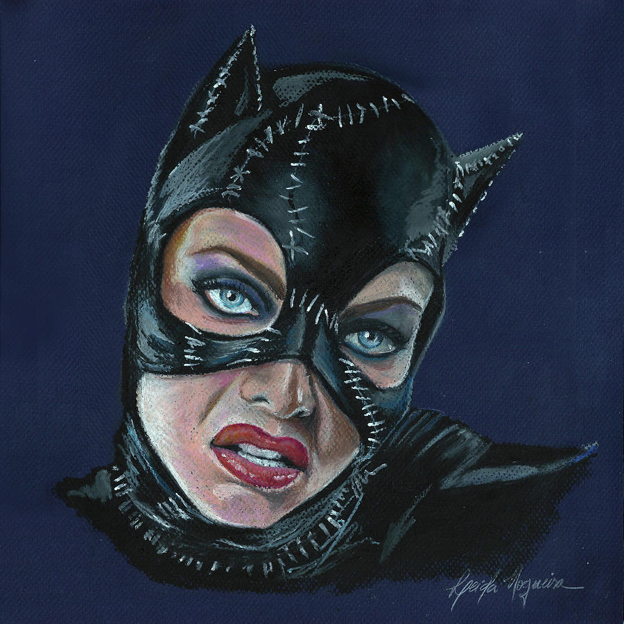 Catwoman Painting - Catwoman by Leida Nogueira