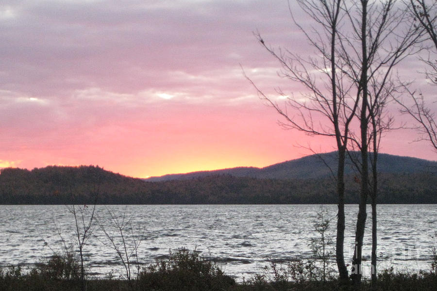 Caucomgomoc Lake Sunset in Maine Photograph by Stella Sherman