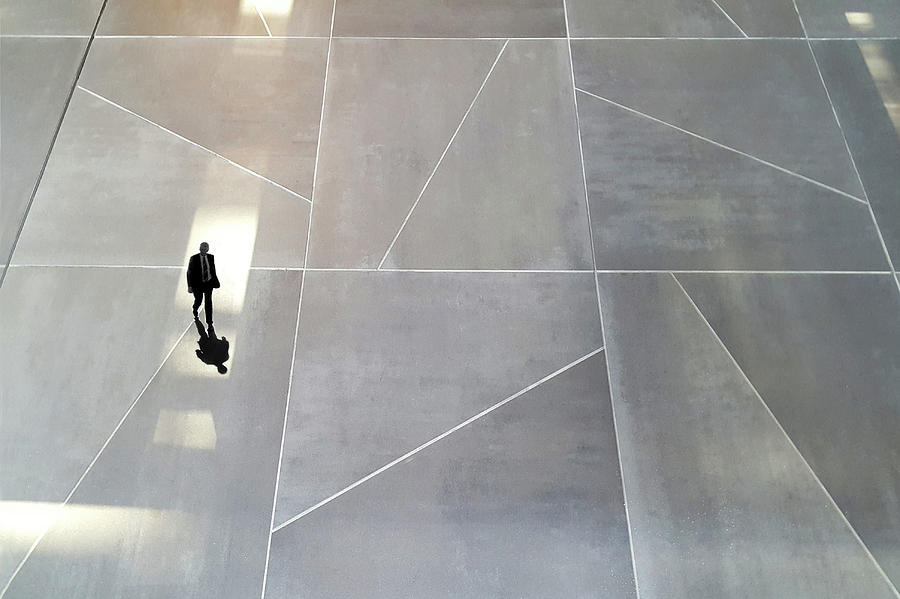 Floor Photograph - Caught Into The Light by Huib Limberg