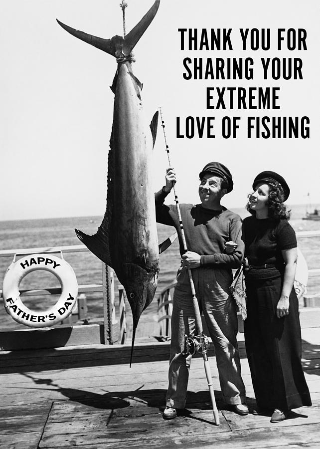 Caught The Big One Greeting Card Photograph by Communique Cards