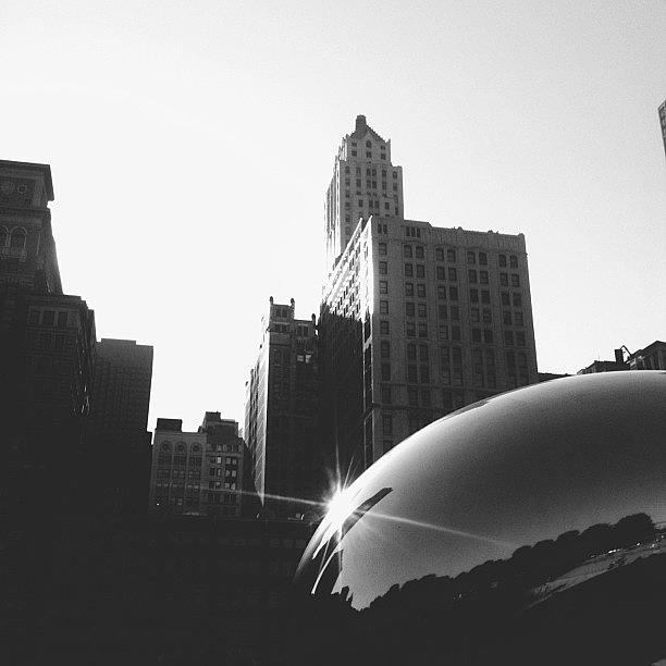 Chicago Photograph - Caught This Lovely Flair Of  The Bean by Holly Robertson