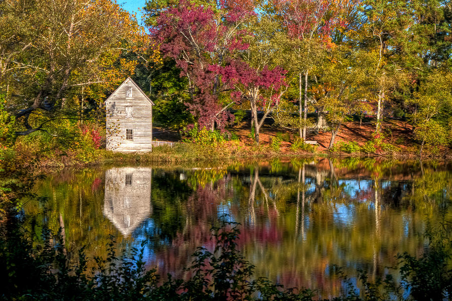 Causeys Mill in the Fall Photograph by Jerry Gammon