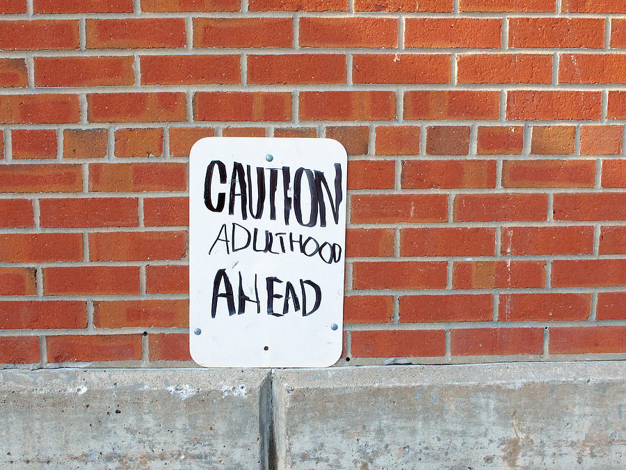 Caution Adulthood Ahead Photograph by Brooke T Ryan