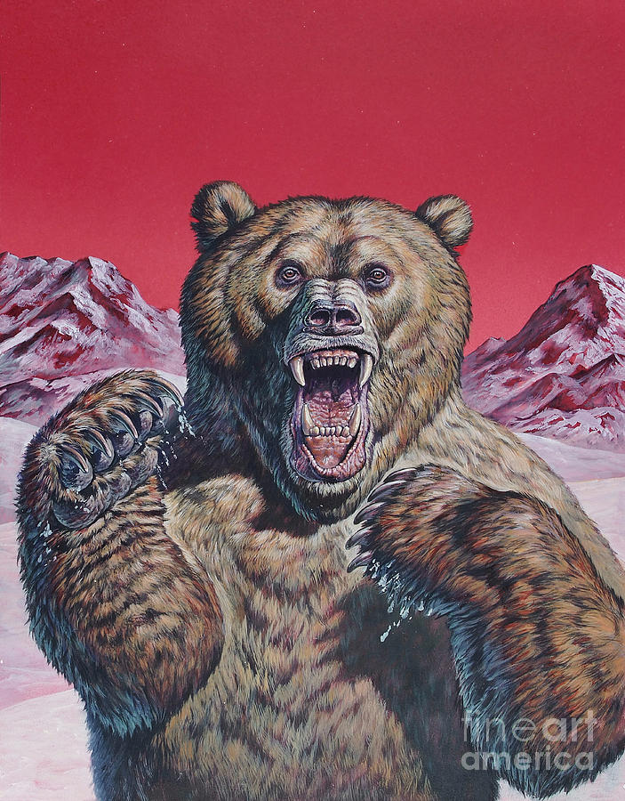 Cave Bear Ursus Spelaeus Pleistocene Digital Art By Mark Hallett